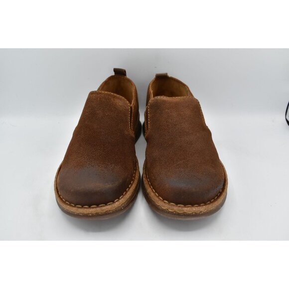 Born Mens Size 8 Bryson Brown Distressed Suede Slip-On‎ Casual Shoes main image 9